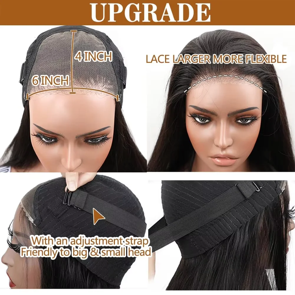 Wear Go Glueless Wig Body Wave Human Hair Wigs 30 32 Inch 4x4 5×5 HD Lace Closure Wig Pre Plucked Pre Cut Human Hair Wigs image 3