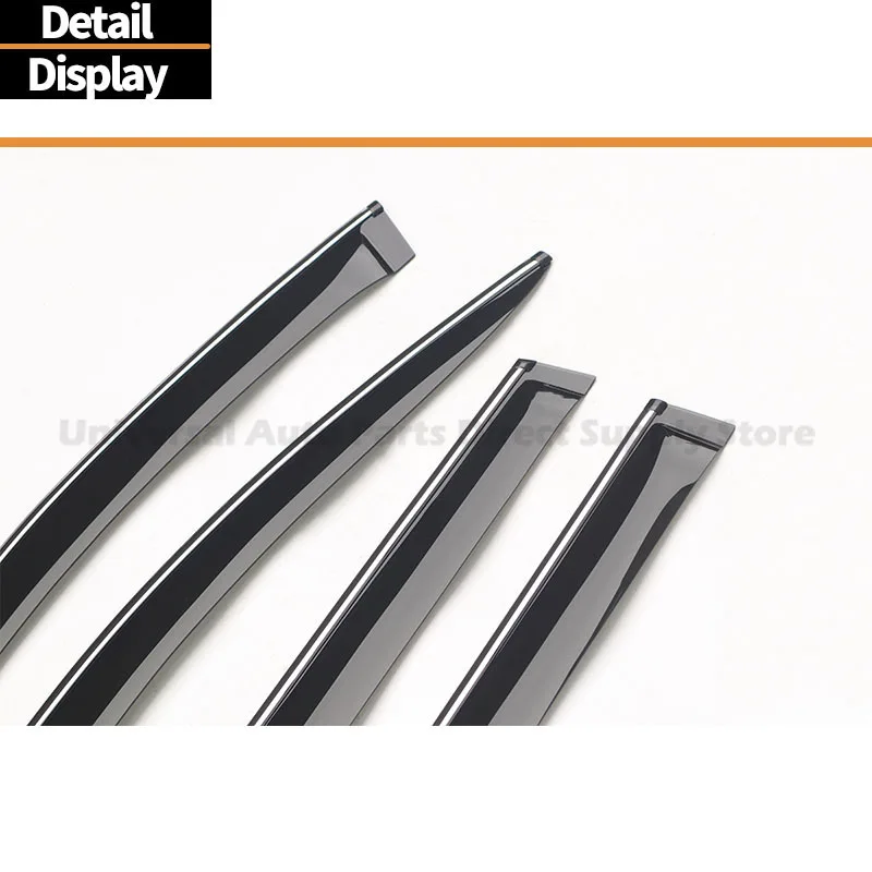 Auto Part Weather Shield for VW Passat B8 Alltrack 2016-2022+ with Chrome Trim Window Visor Rain Guard Deflector Windshield