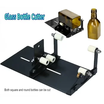 Manuel şişe kesme makinesi cam kesici kare ve dairesel şarap ve bira bardağı heykel DIY aracı