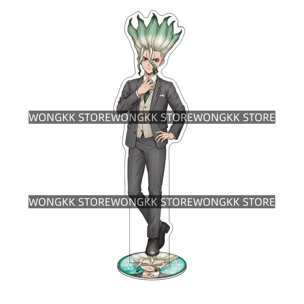 Dr.STONE Senku Xeno Stanley Brilliant Science Wedding 15CM Acrylic Stand Keychain 2026 New Anime Stand Desktop Display Gift view 2
