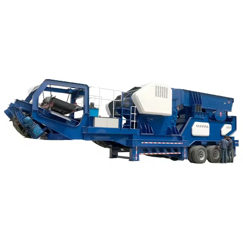 Large Capacity Mining Quarry Stone Crusher Crushing Plant PE750*1060 Concrete Granite Mobile Jaw Crusher in Turkey