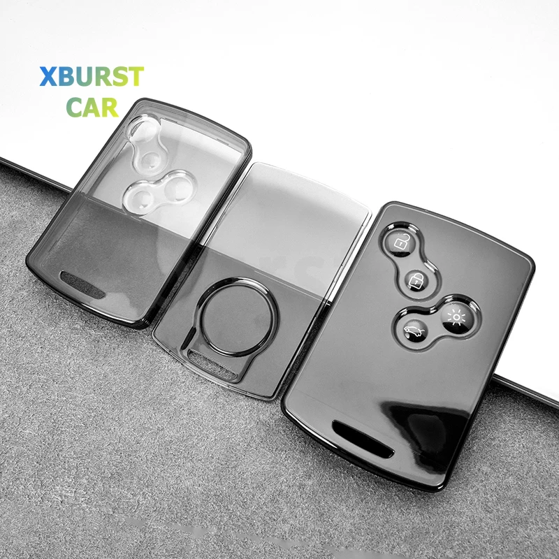 Miękkie etui z TPU na kluczyk samochodowy do Renault Megane 2 3 Clio Scenic Duster Kaptur Captur Logan Laguna Zoe Koleos Danilo Nema Fluence