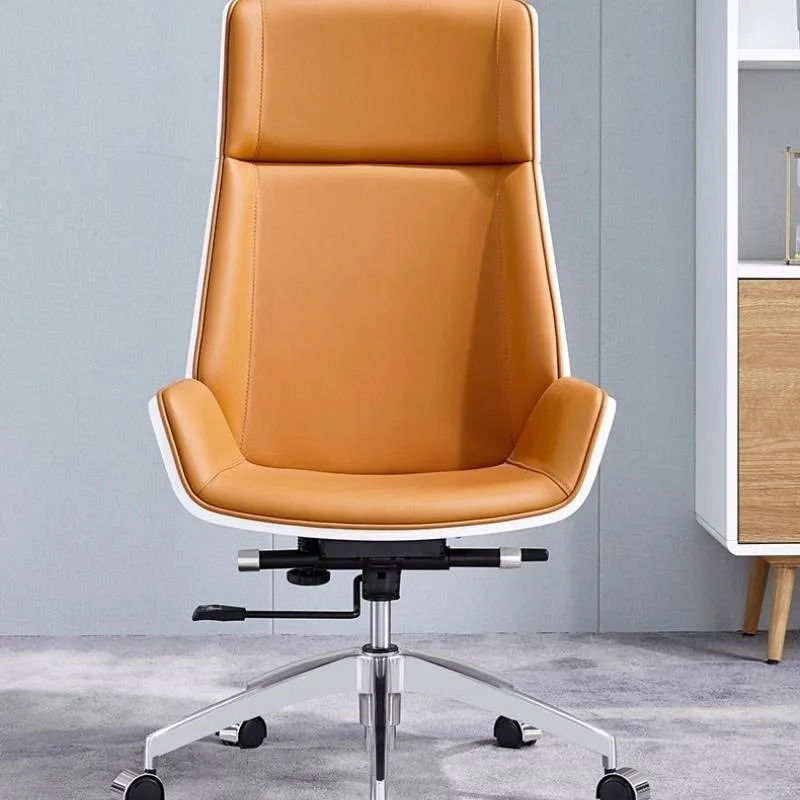 

Swivel Orange Office Chair Executive Designer Wheels Oversized Office Chairs Ergonomic Comfortable Silla De Escritorio Furniture