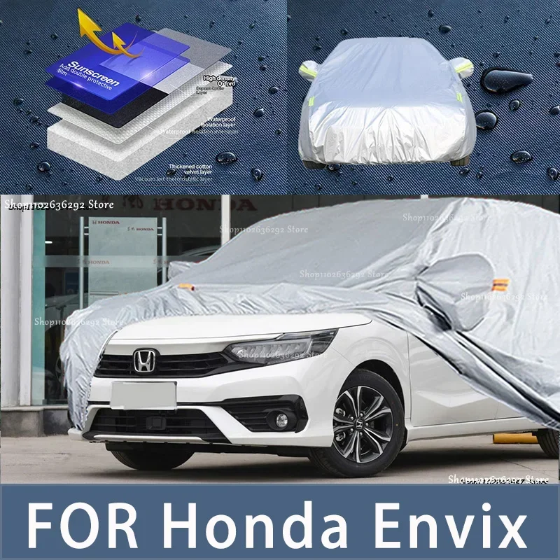 

For HONDA Envix Outdoor Protection Full Car Covers Snow Cover Sunshade Waterproof Dustproof Exterior Car accessories