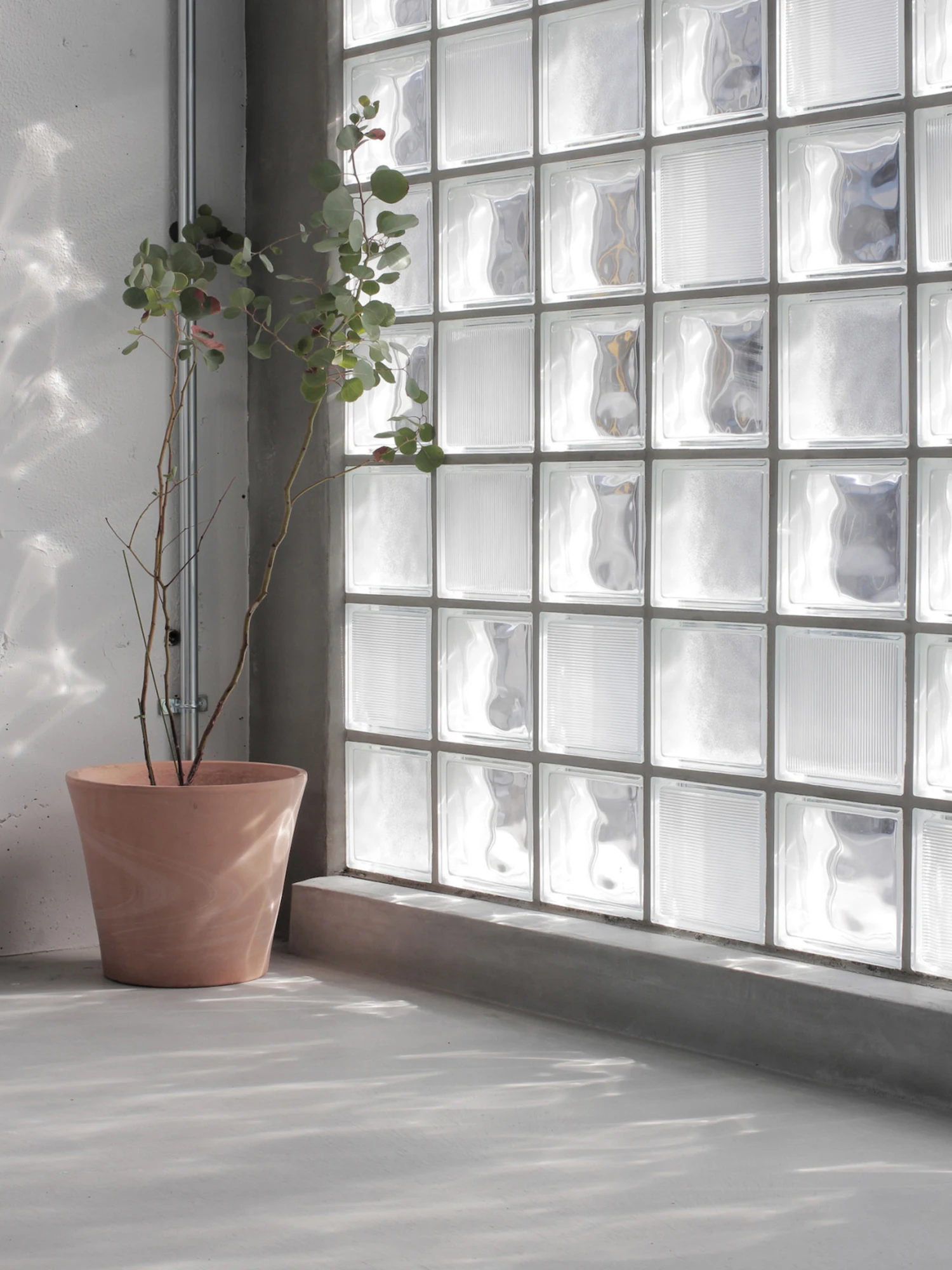 Crystal Brick Glass Partition Wall Ice Crystal Pattern Hollow Brick Waterproof Fireproof High-gloss Curtain Wall Hotel