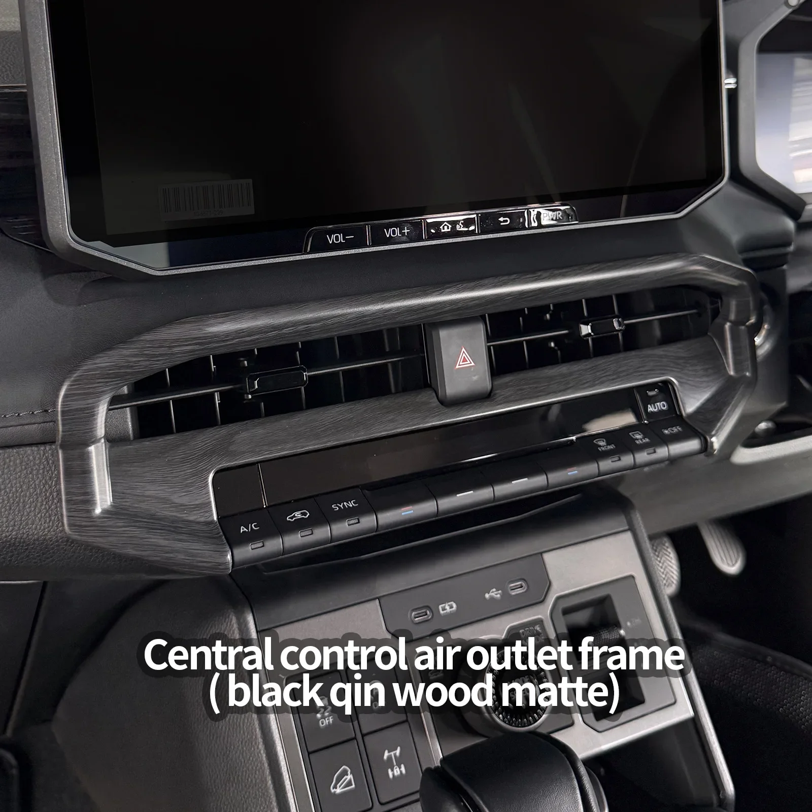 For Toyota Hilux 2026 Car Central Control Air Outlet Decor Frame Middle Air Vent Protective Cover Car Interior Trim Accessories detail image 3