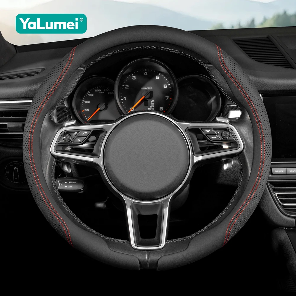 Funda para Volante de Coche para Peugeot 208 Allure 2011-2019, para Peugeot 2008 Active Allure 2013-2015 2016 2017 2018, Accesorios
