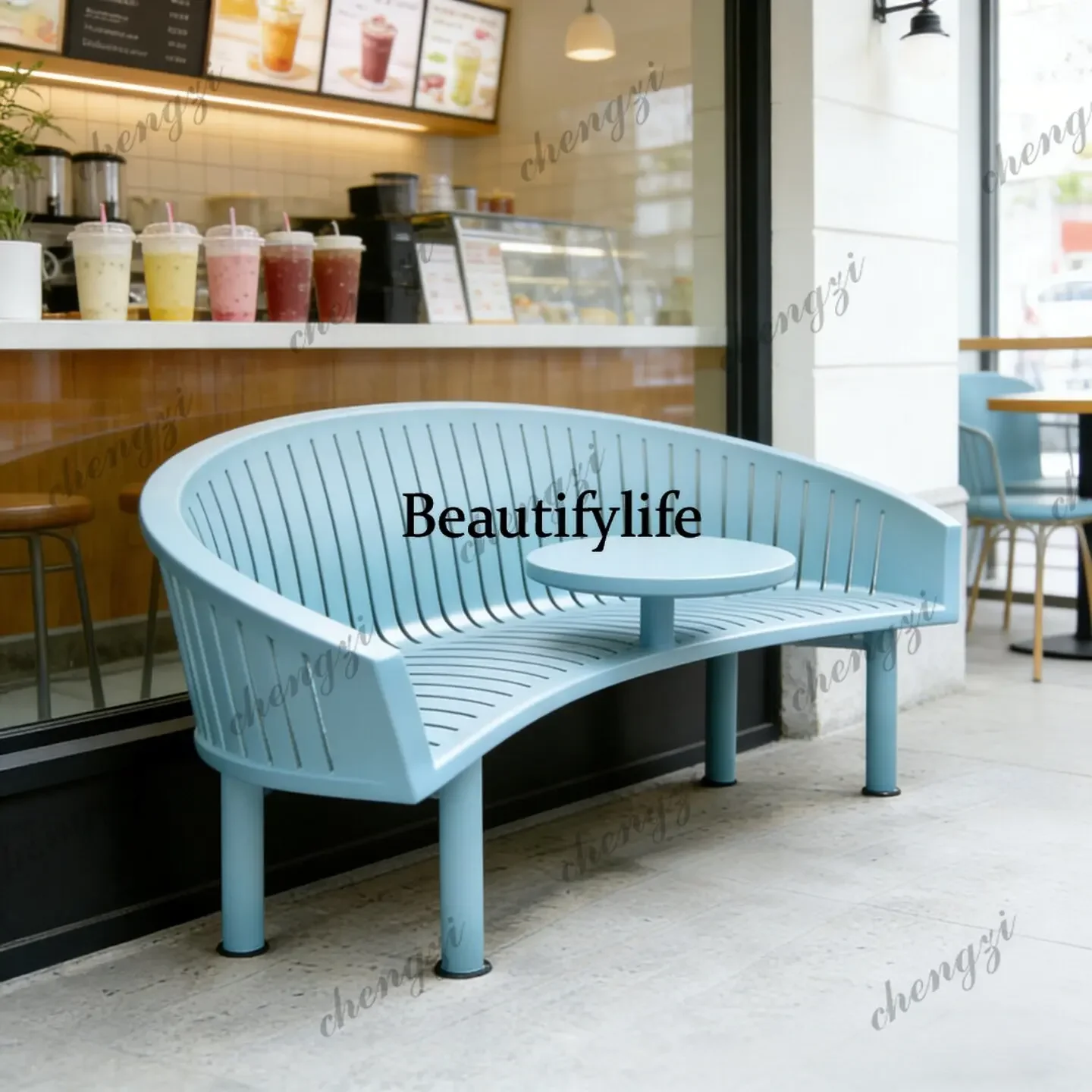 NQ52 Outdoor Cafe Lounge Chair Outdoor Indoor and Outdoor Swing Creative Design Commercial Street Partition