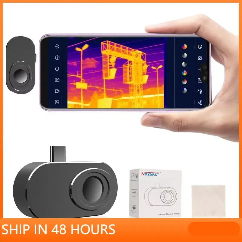 

NOYAFA Thermal Camera NF-586S Upgraded Smartphones Imager 256 X192 IR Resolution for Home Use Building Factory Places