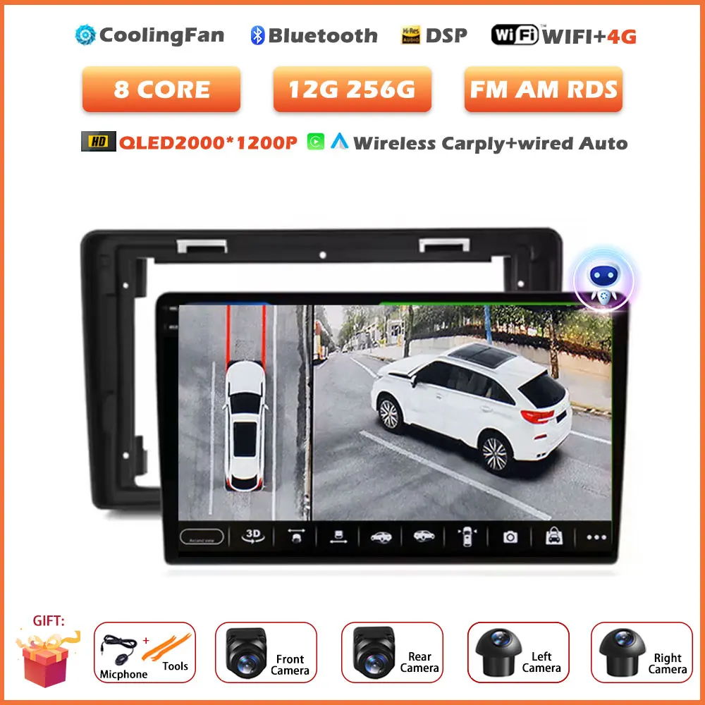 Android 16 Auto Voor Citroen C2 C3 2001-2010 Auto Radio Multimedia Speler Video GPS Navigatie Carplay Touchscreen Stereo gereedschap