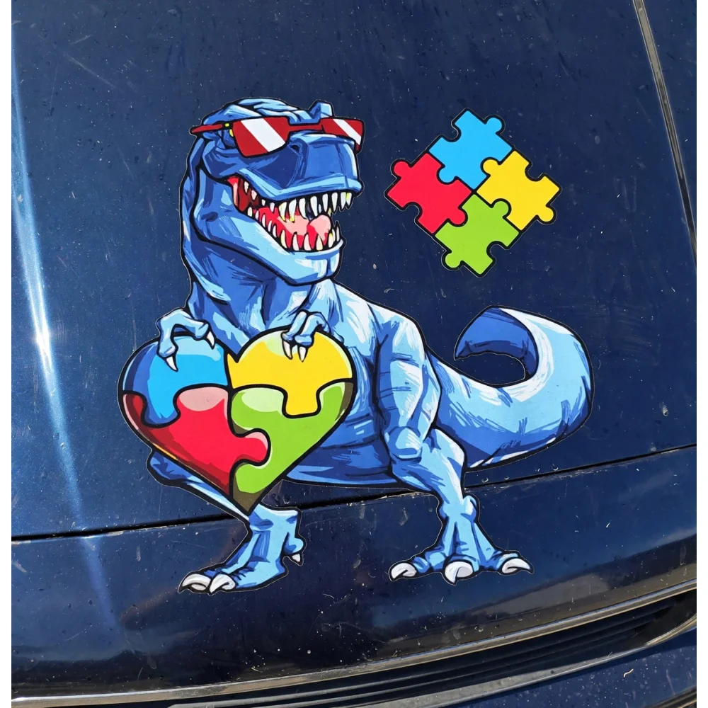 Angry Poodle Dog Vinyl Car Sticker Self Adhesive Decal for Truck Window and Travel Case Animal Art Decoration