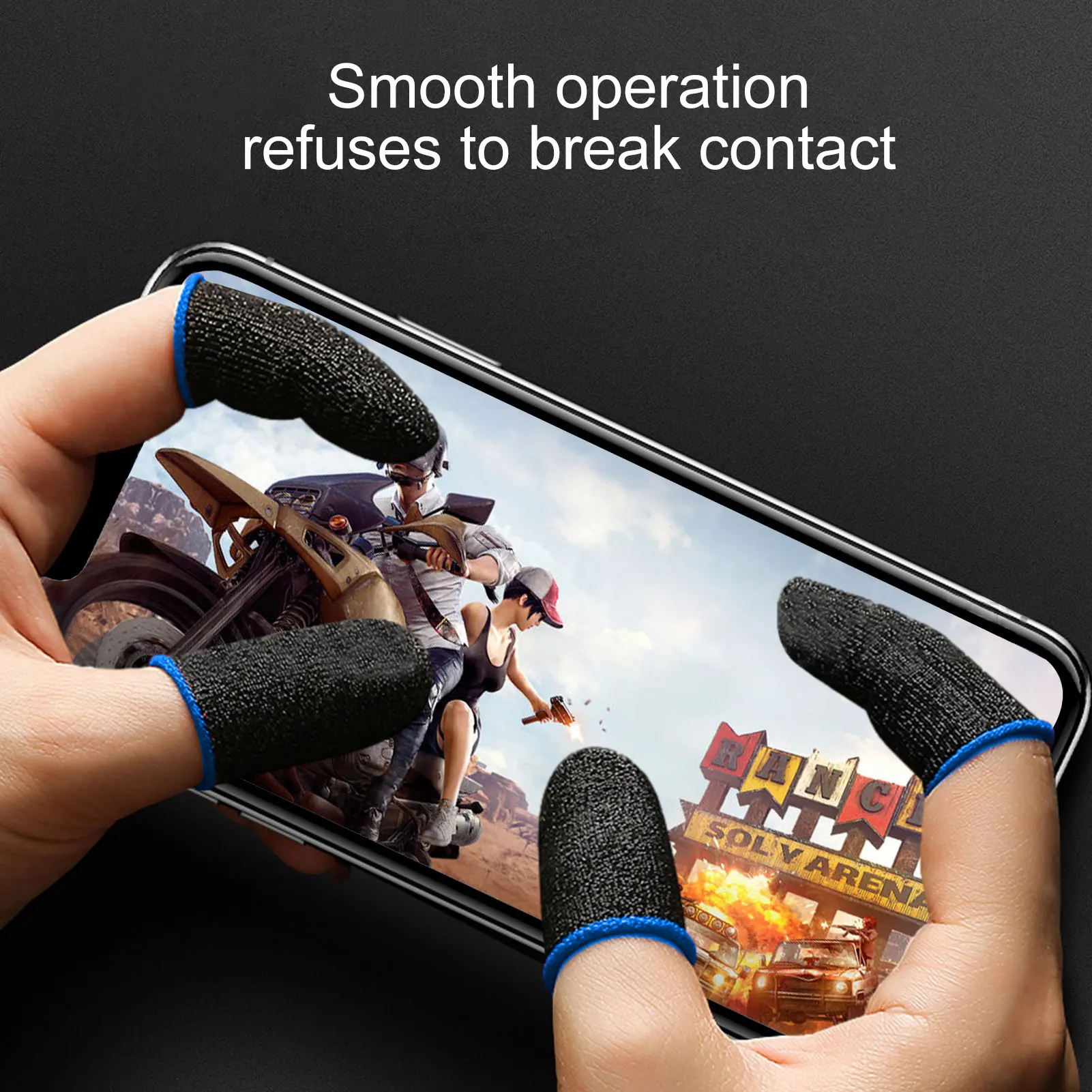 Finger Cover Breathable Game Controller Fingertips Anti-sweat Sensitive Sleeve For PUBG Touch Screen Pro Phone Gaming
