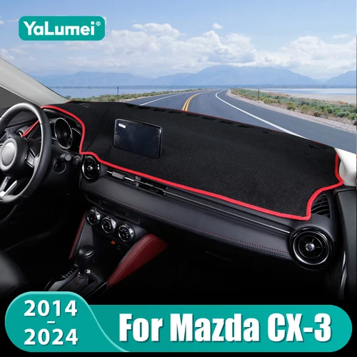 Para Mazda CX-3 CX3 2014 2015 2016 2017 2018 2019 2020 2021 2022 2023 2024 alfombrilla para salpicadero de coche parasol cubierta antideslizante Accesorios