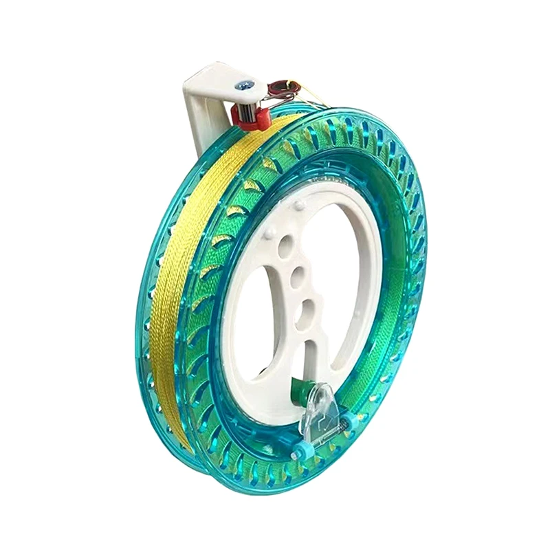 1 Piece 200/300/400M Kite Reel Winder Fire Wheel String Flying Handle Tool String Line Outdoor Round Blue For Fying Kites
