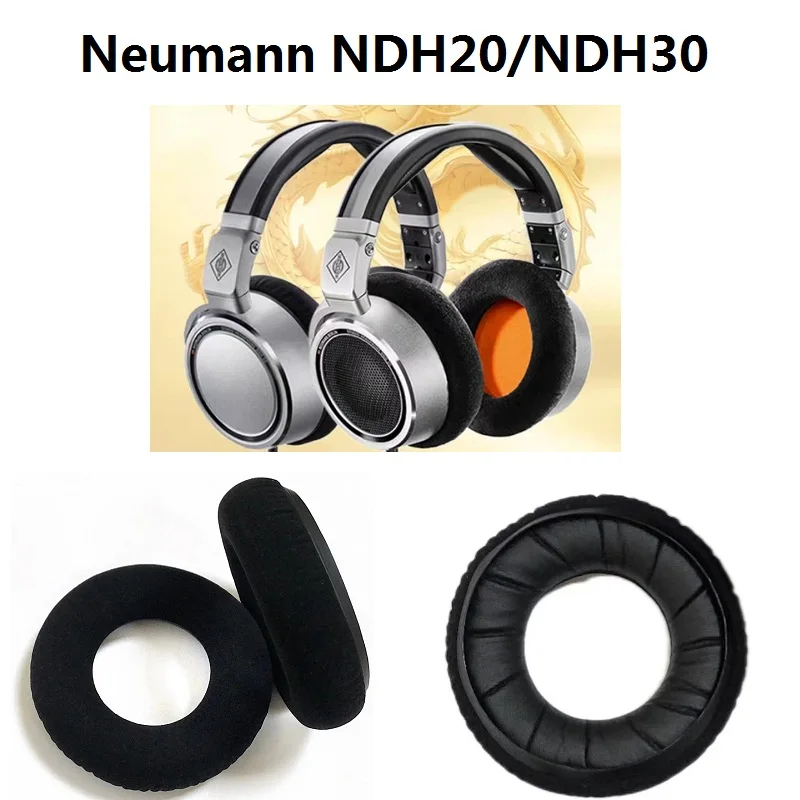 Replacement Ear pads For Neumann NDH20/NDH30 Headphones nanometre leather Ear Covers Ear cushion Earmuffs