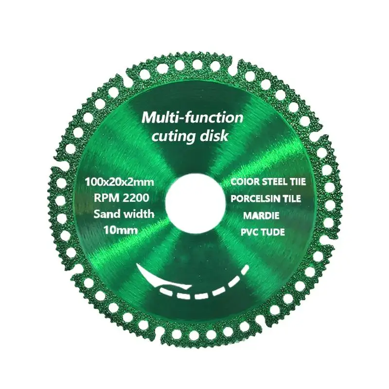 1/3 pièces 6 en 1 lame de scie diamant roues coupées disque de coupe diamant métal fer acier dalle de roche lame de scie à marbre