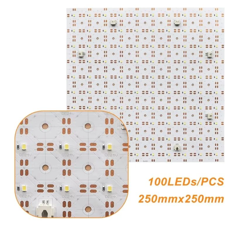 Flexible Light Emitting Diode Panel 1LED 1 * 1 inch Free Cut DC24V 100 Light Emitting Diode Advertising Logo Backlight Panel