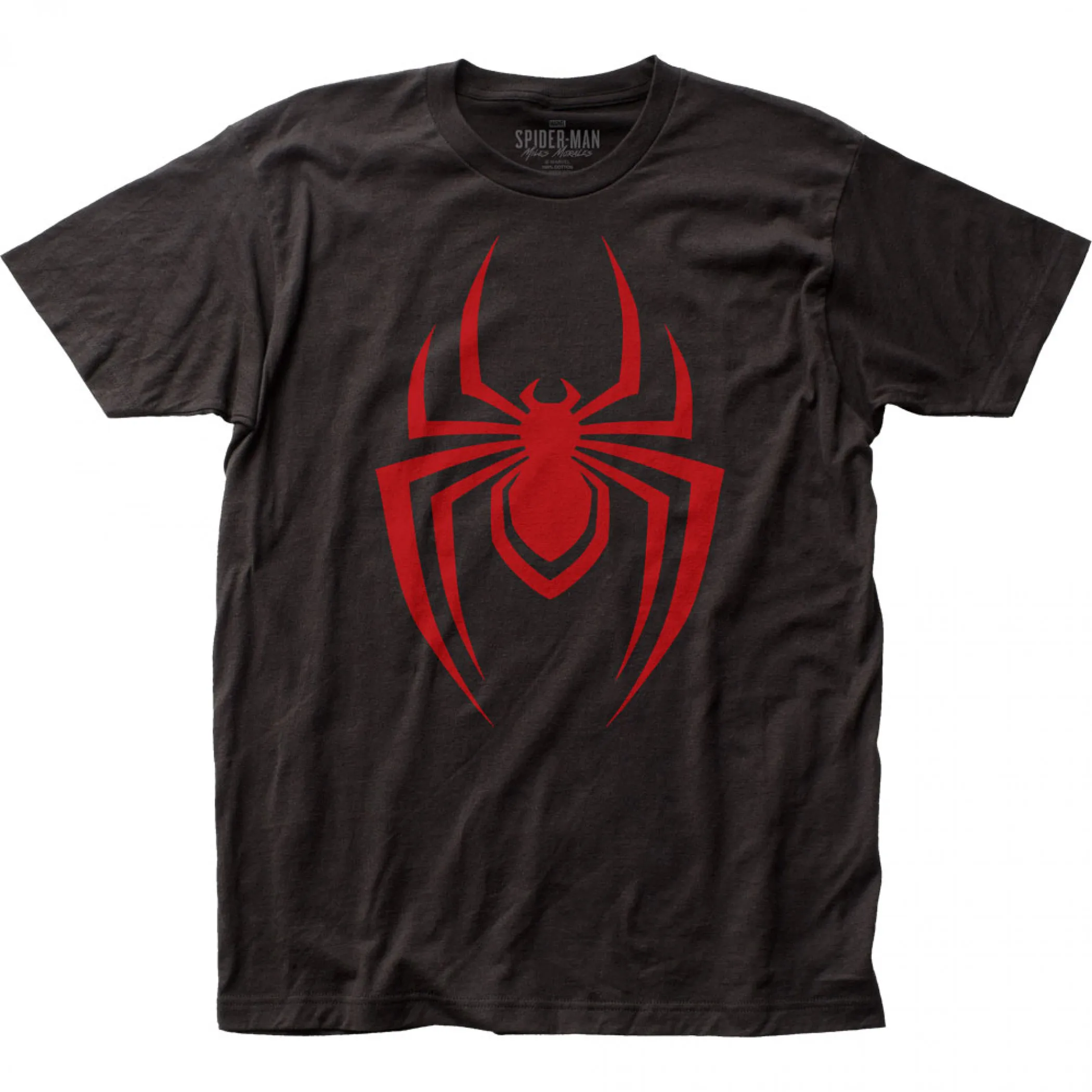 

Marvel Spider-Man Trendy Casual Men's Black T-shirt, Red Spider Logo, Superhero Short-sleeved Casual T-shirt