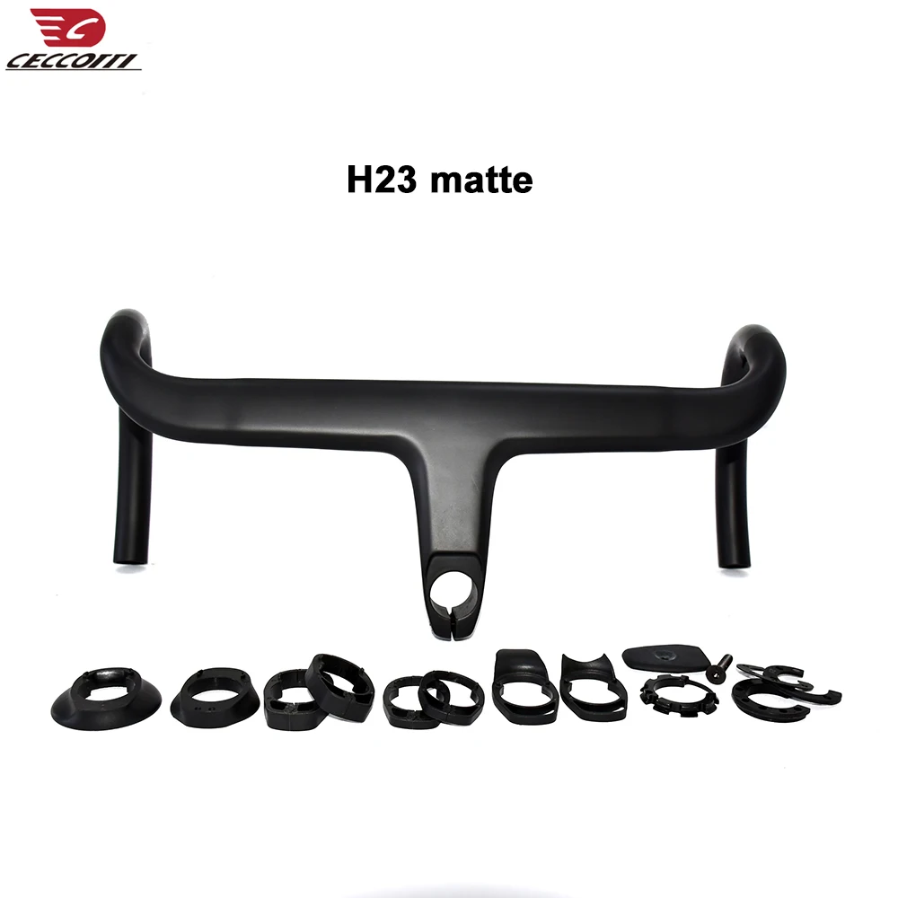 

T1000 Carbon Fiber Handlebar with Stem, Fully Internal Routing, Road Bicycle Handle Bar more size available bike parts