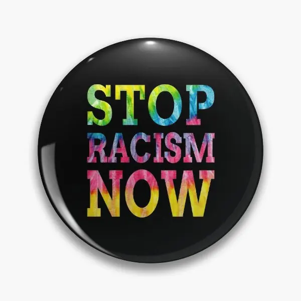 Stop Racism Now United Colors  Soft Button Pin Women Decor Cartoon Cute Lapel Pin Metal Lover Collar Creative Jewelry Brooch