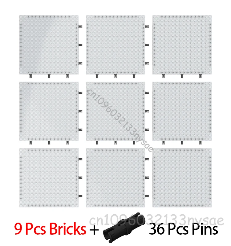 Groothandel 6-20 Stuks 16x16 Pixel Art Bouwsteen Grondplaat 65803 Compatibel met 98138 Kleine Deeltjes Bricks DIY Speelgoed Gratis Pins