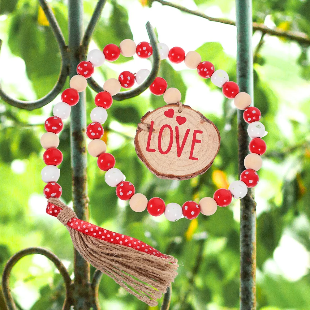 

2 Pcs Decorations Valentine Day Ornaments Valentine's Pendants Wreath Garlands for Valentine’s Hanging