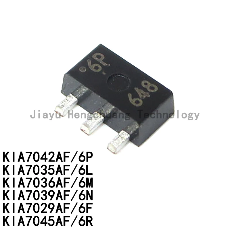 5PCS KIA7042AF Silkscreen 6P KIA7035 6L KIA7036 6M KIA7039 6N KIA7029AF 6F KIA7045 6R SOT89 Supervisor and Reset Chip