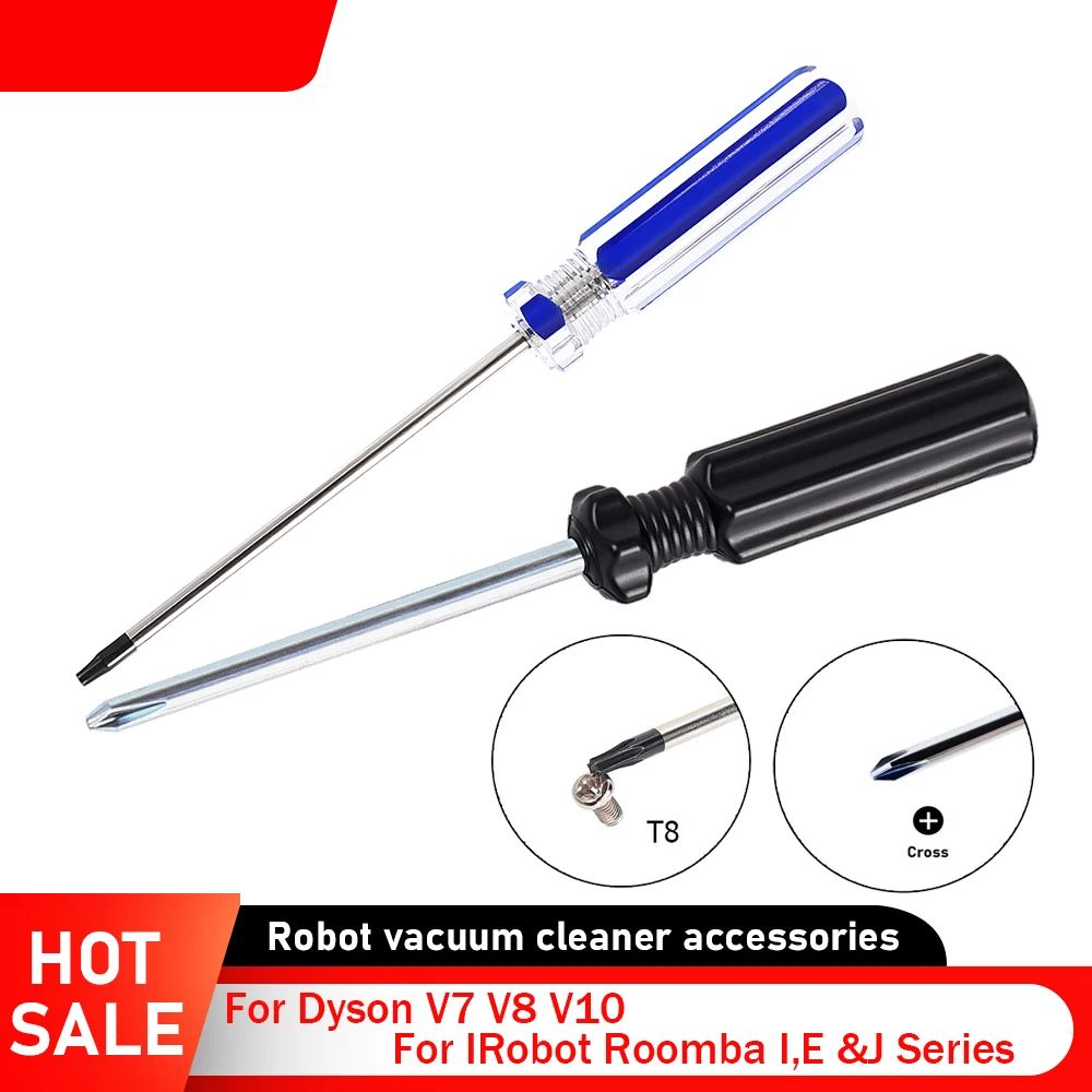 T8 / Cross Screwdriver for Vacuum Cleaner Part Repair Tools for Dyson V7 V8 V10 / IRobot Roomba I,E &J Series Repair Tool Kit