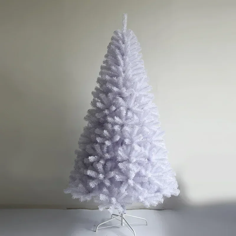 

Artificial White Christmas Tree PVC Decor Indoor Outdoor Party Decoration with Metal Stand Encryption Xmax Tree adorno navideño