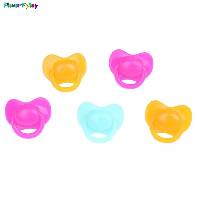 20Pcs Miniature Doll Pacifier Expression Pacifier Toy Accessories Plastic Toys Playhouse Toys Children\'s Doll House Random Color