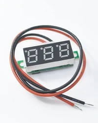 10 Stück x 0,28 Zoll Rot Grün Gelb Blau 3-Draht tragbares Voltmeter DC0-100V 2 Drähte Digital LED Panel Spannungsmesser LED-Anzeige