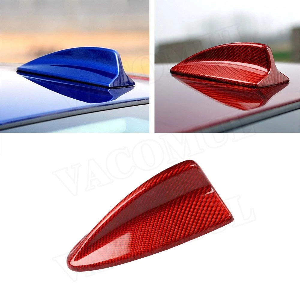 Carbon Fiber Antenna Cover Aerials Roof Exterior Accessories Decoration For BMW E46 E90 E92 M3 E60 2004-2013