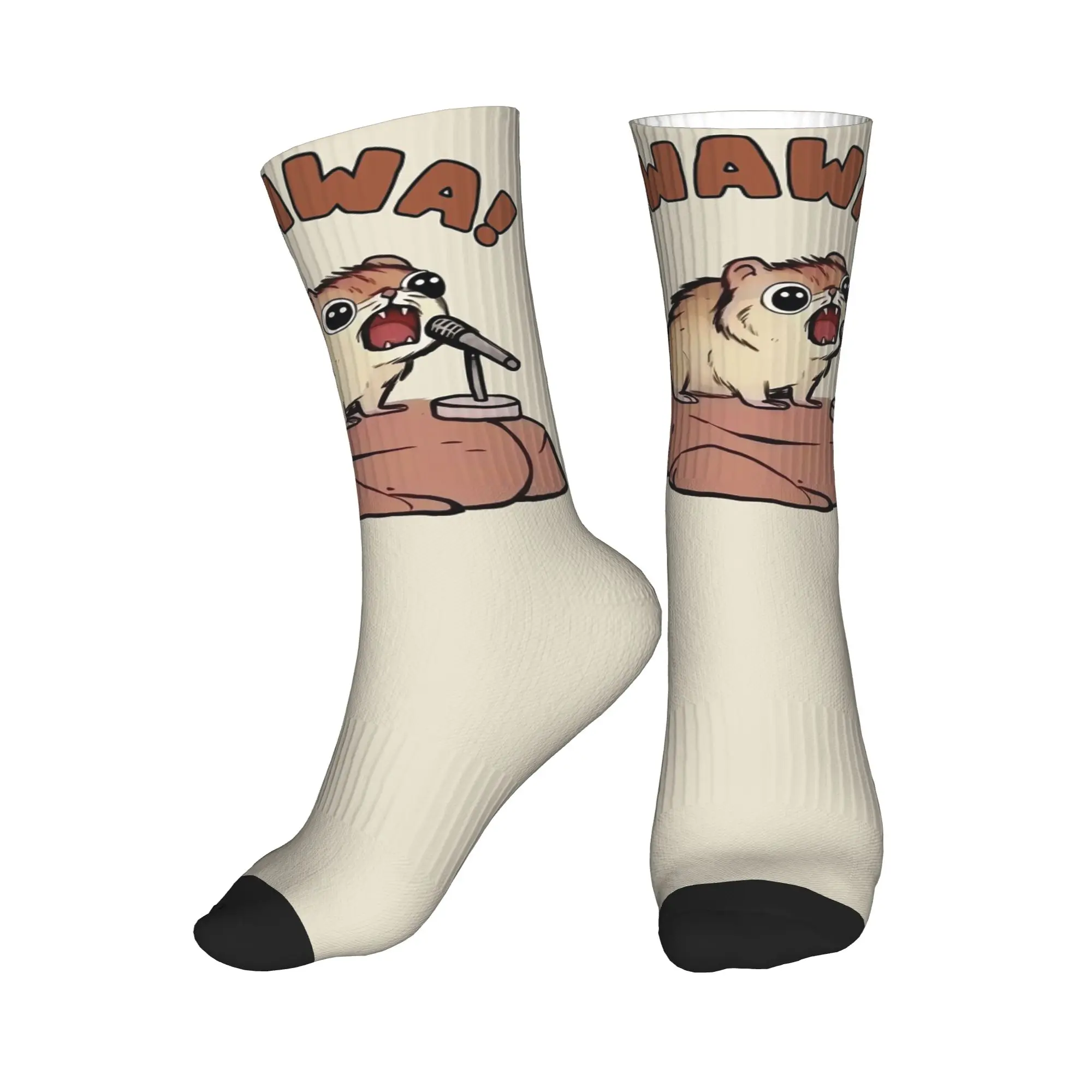 

Носки All Seasons AWAWA Rock Hyrax in Concert с графическим рисунком, спортивные, средней длины, супермягкие, для мужчин и женщин