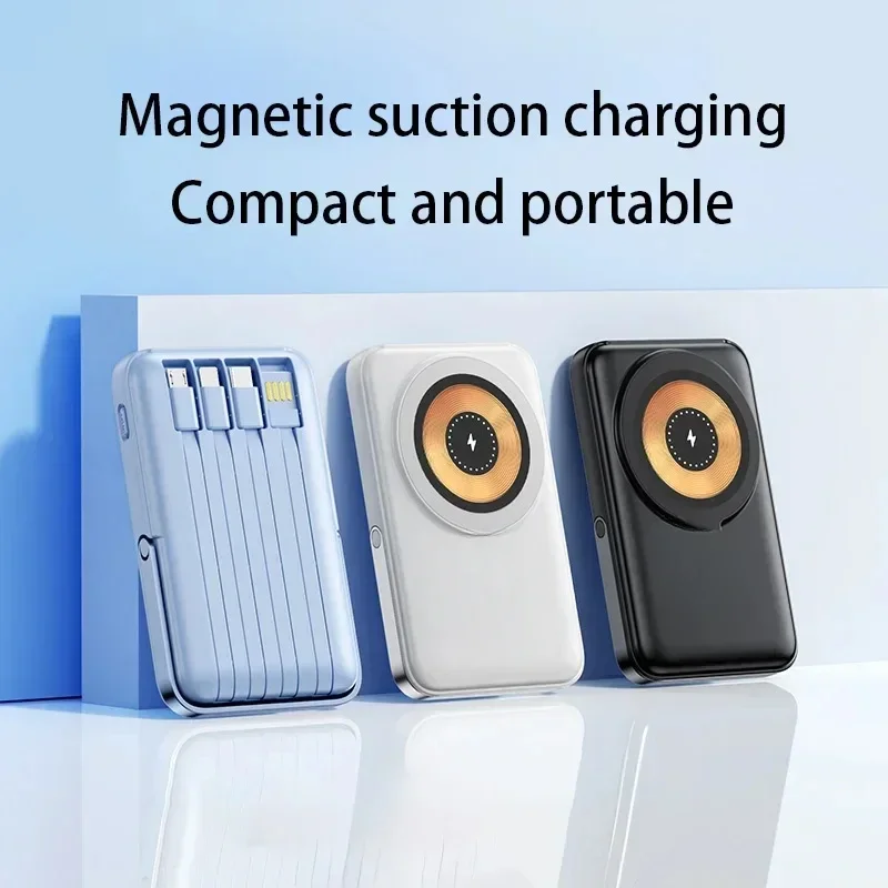 10000mah 22.5W Super Fast Charging 15W Wireless Charging PD 20W For Wire Stand Mobile Portable Battery with Magnetic Power Bank