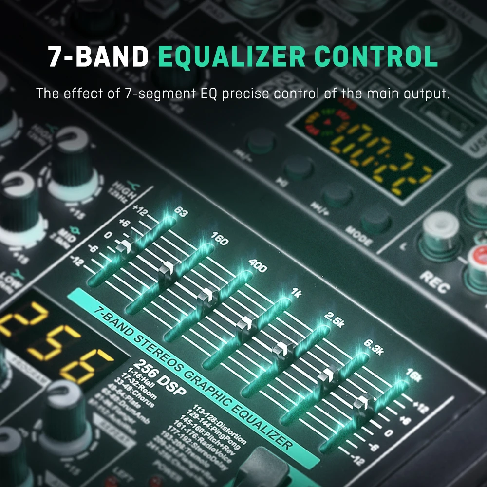 BOMGE Profesyonel 256DSP Ses M - Audio Mixer 4 Channel Usb Bluetooth Pc incelemesi ve fiyatı