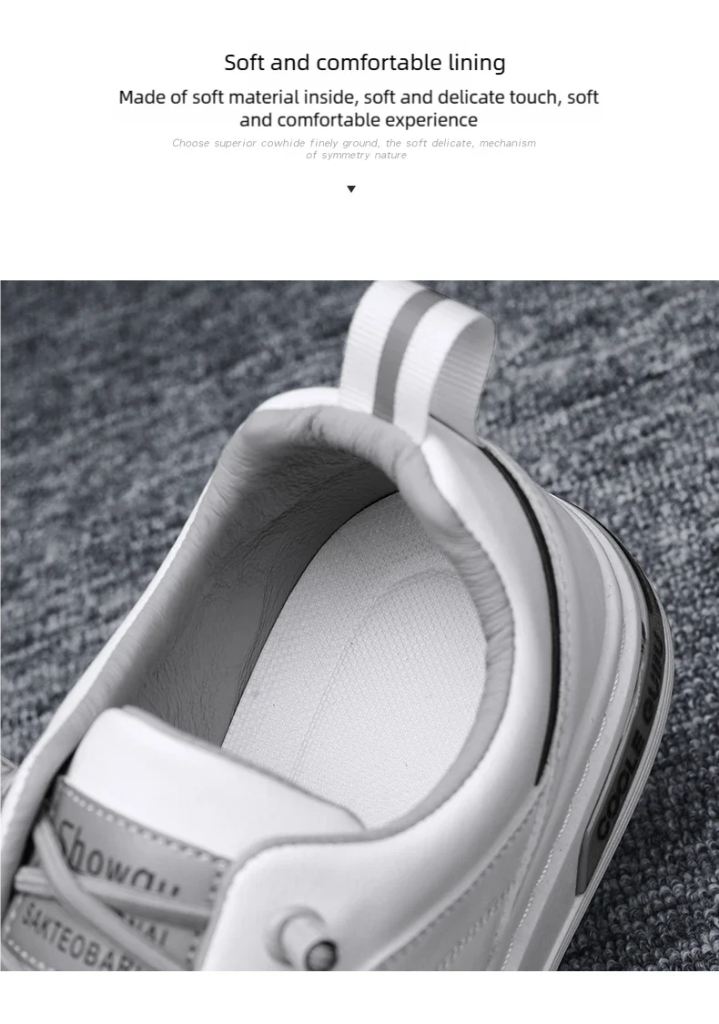 Herren Slip-On Freizeitschuhe für alle Jahreszeiten, neue atmungsaktive, leichte, weichsohlige Outdoor-Flachschuhe, Studenten-Whiteboard-Schuhe – Detail 6