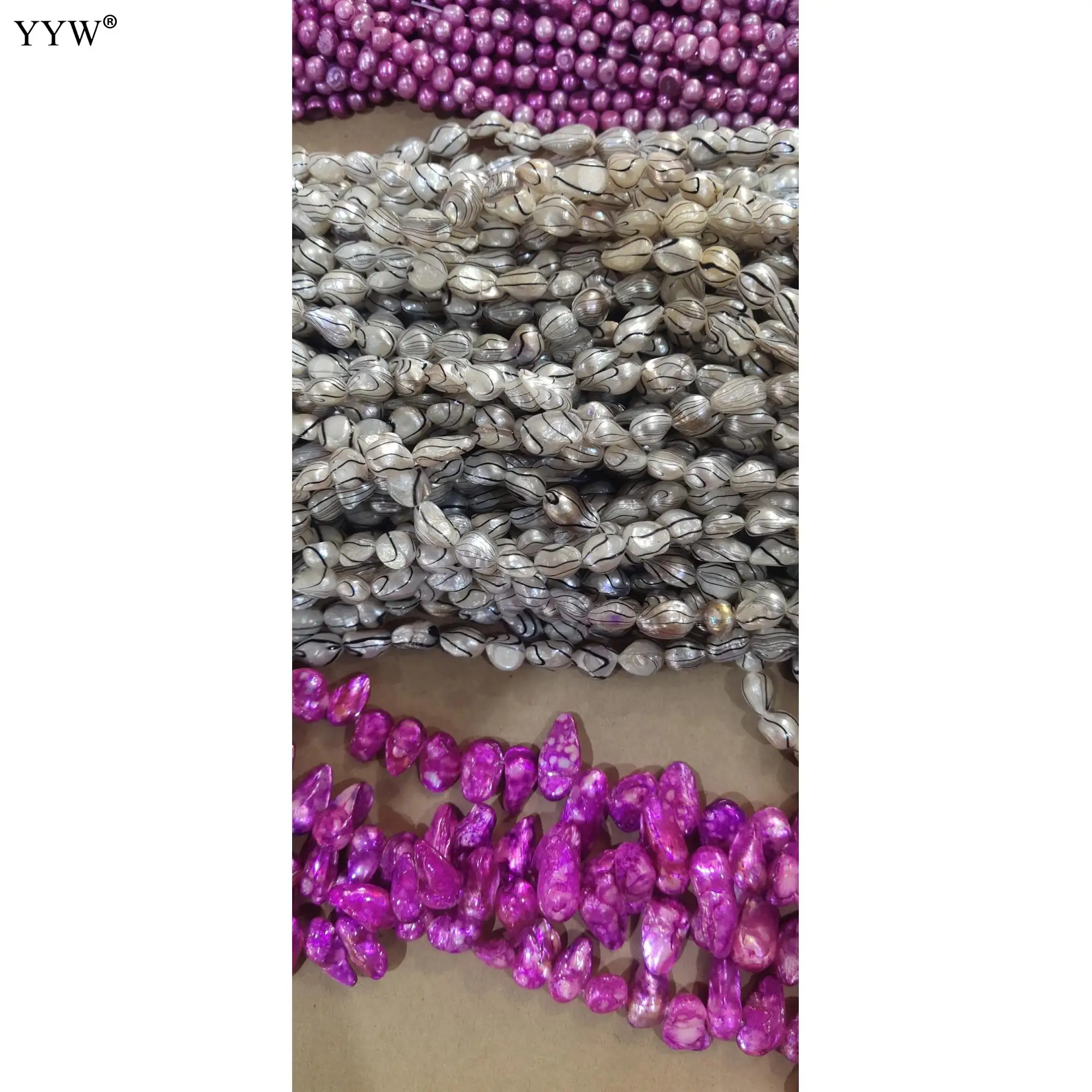 Cultured Baroque Freshwater Pearl Beads Jewelry Making Beads 2022 New Men Random Color/Size Natural Beads Approx 14 Inch Strand