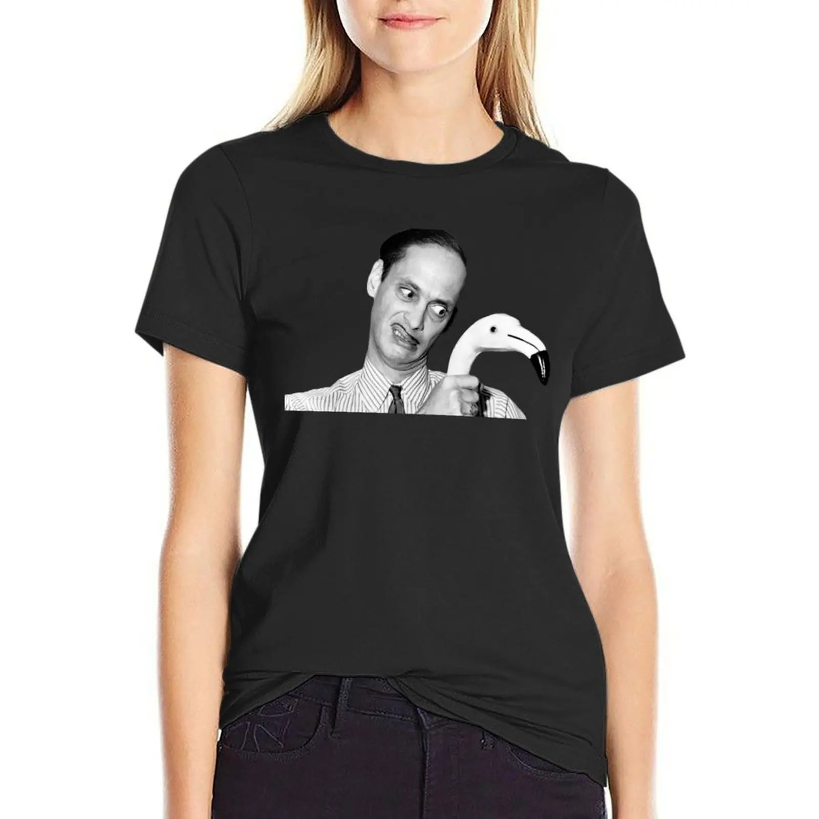 John Waters| Różowe flamingi T-Shirt estetyczne ubrania kawaii ubrania wiosenne ubrania damskie 2024