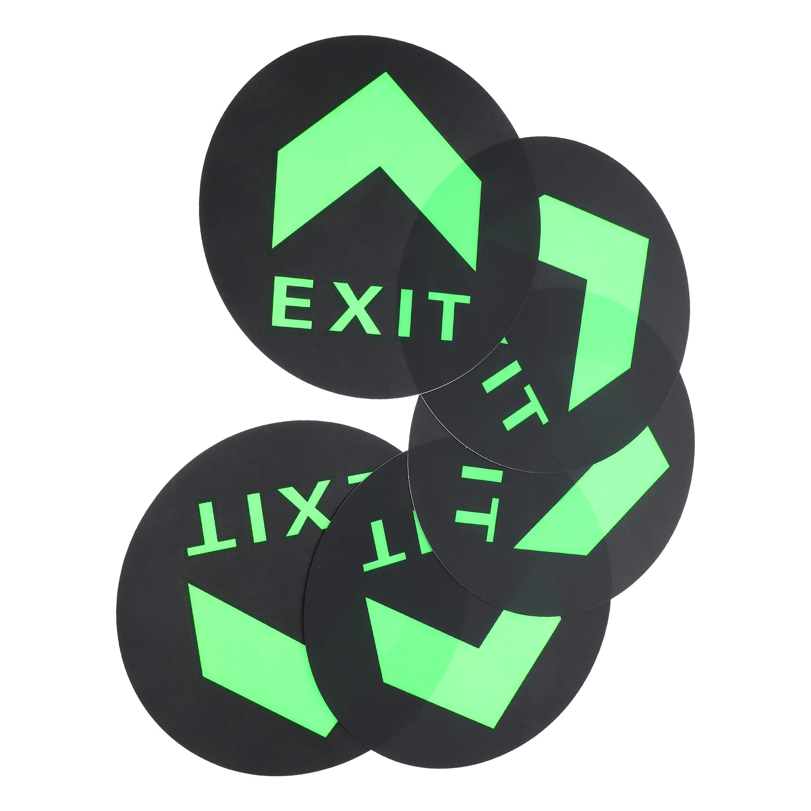 Arrow Safety Sign Stickers Exit Decal Instruction Green