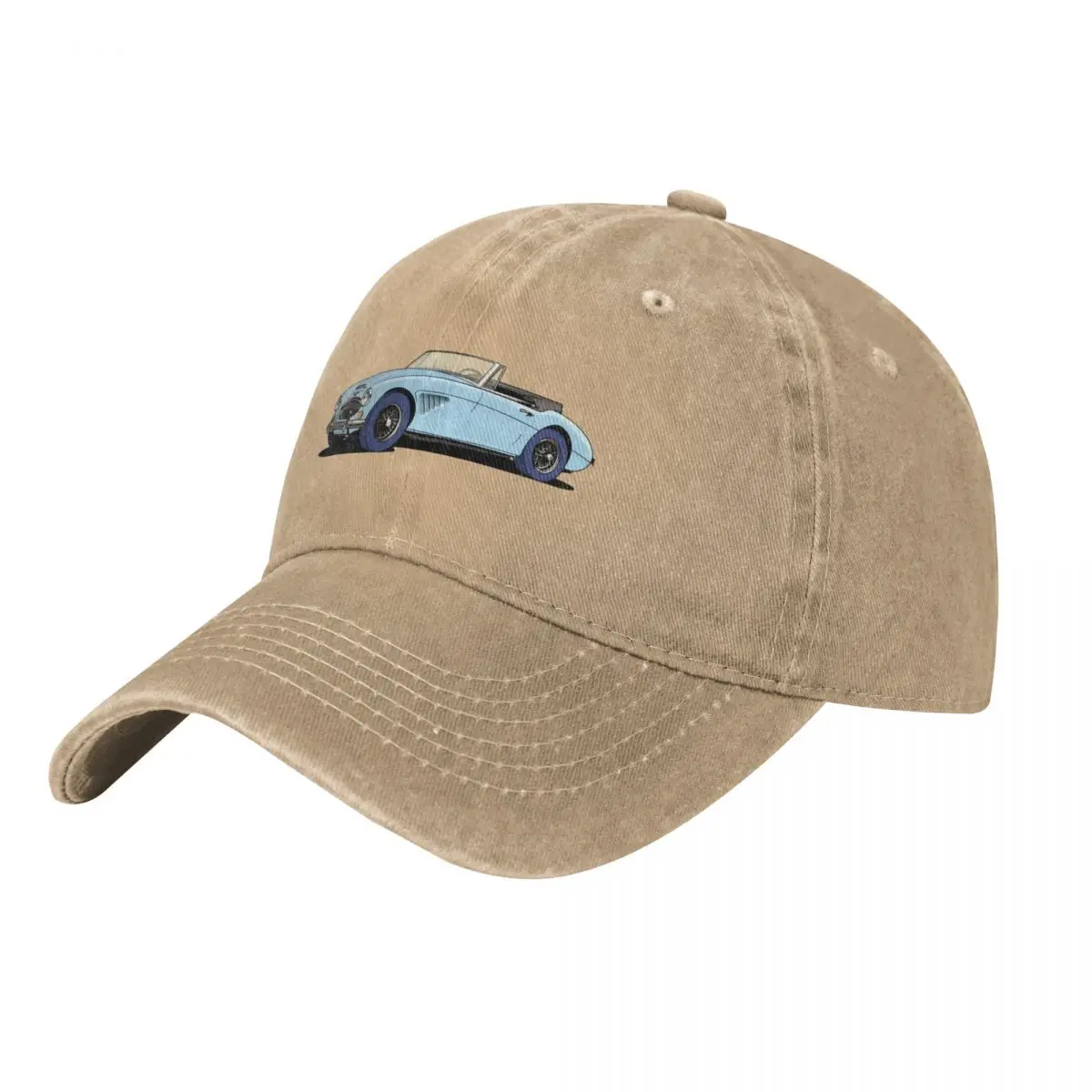 Austin-Healey 3000 British sports car in light blue Baseball Cap Anime Hat Rave Anime Sunhat Trucker Hats For Men Women's