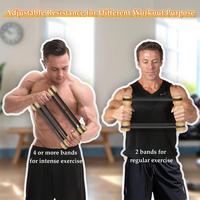 Rip Stick Shoulder And Resistance Training Wooden Ripstick Muscle Building Accessories Adjustable Resistance Bands With Wooden