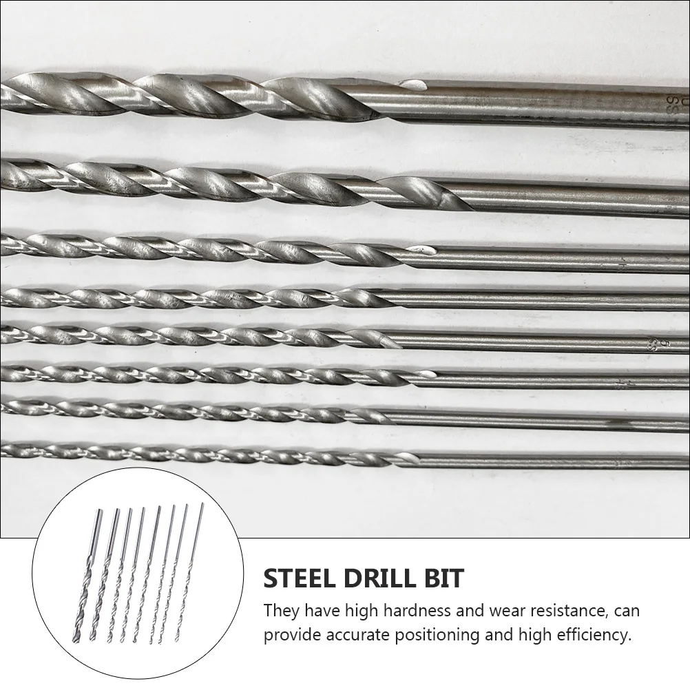 

8pcs Bits Bits High-Speed Steel For Drilling Long Steel Drill Bit Drill Bit Long Durable Cutting Tool