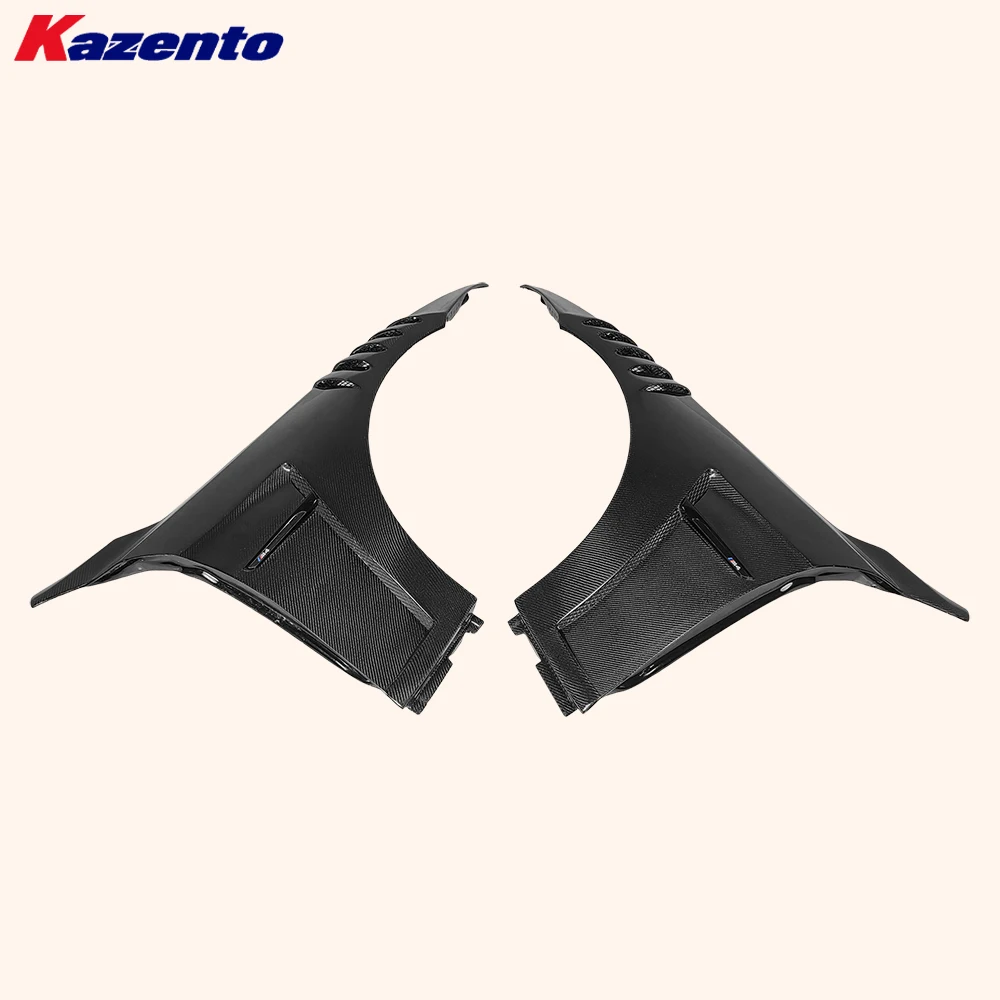 KZ Style Vented Front Fenders Replacement For BMW F82 M4 2014-2019 Carbon Fiber