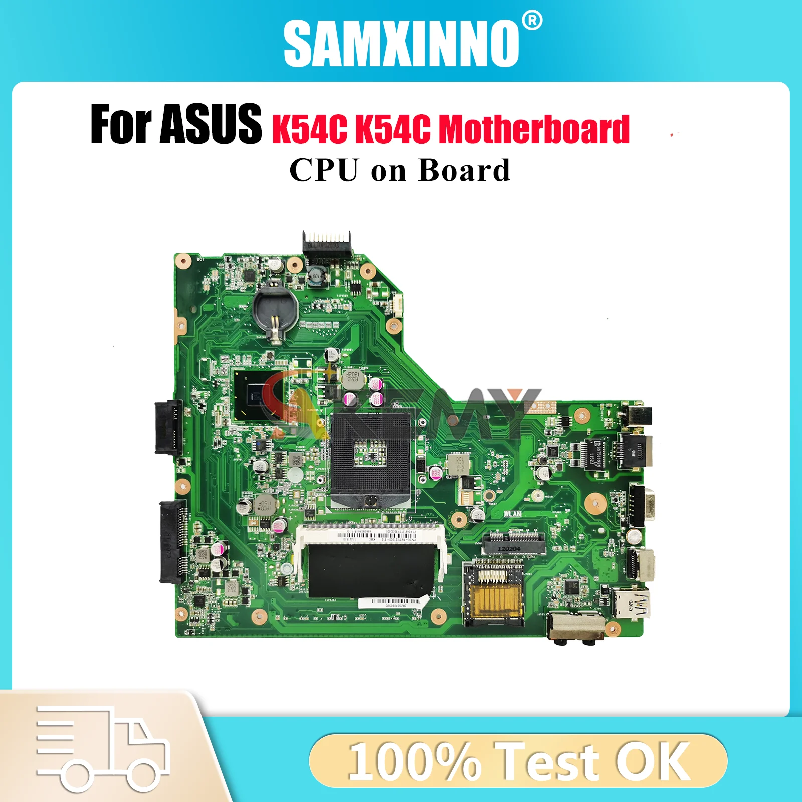

Материнская плата K54C для ноутбука ASUS K54C K54C, материнская плата для ноутбука с процессором Celeron, 100% тестирование, ОК, быстрая доставка, высокое качество