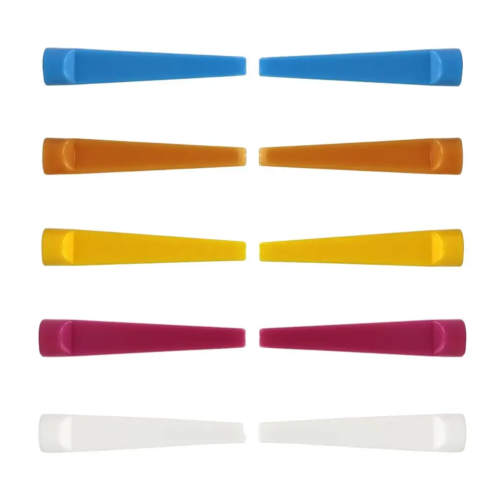 4X 10 Count Durable Plastic Wedge Golf Tees 74mm Random Color Golfer Training