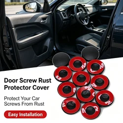 Cubierta protectora de tornillo para cerradura de puerta, accesorios para Toyota Land Cruiser 200 Prado FJ150 Corolla RAV4 Camry Highlander, 12 Uds.
