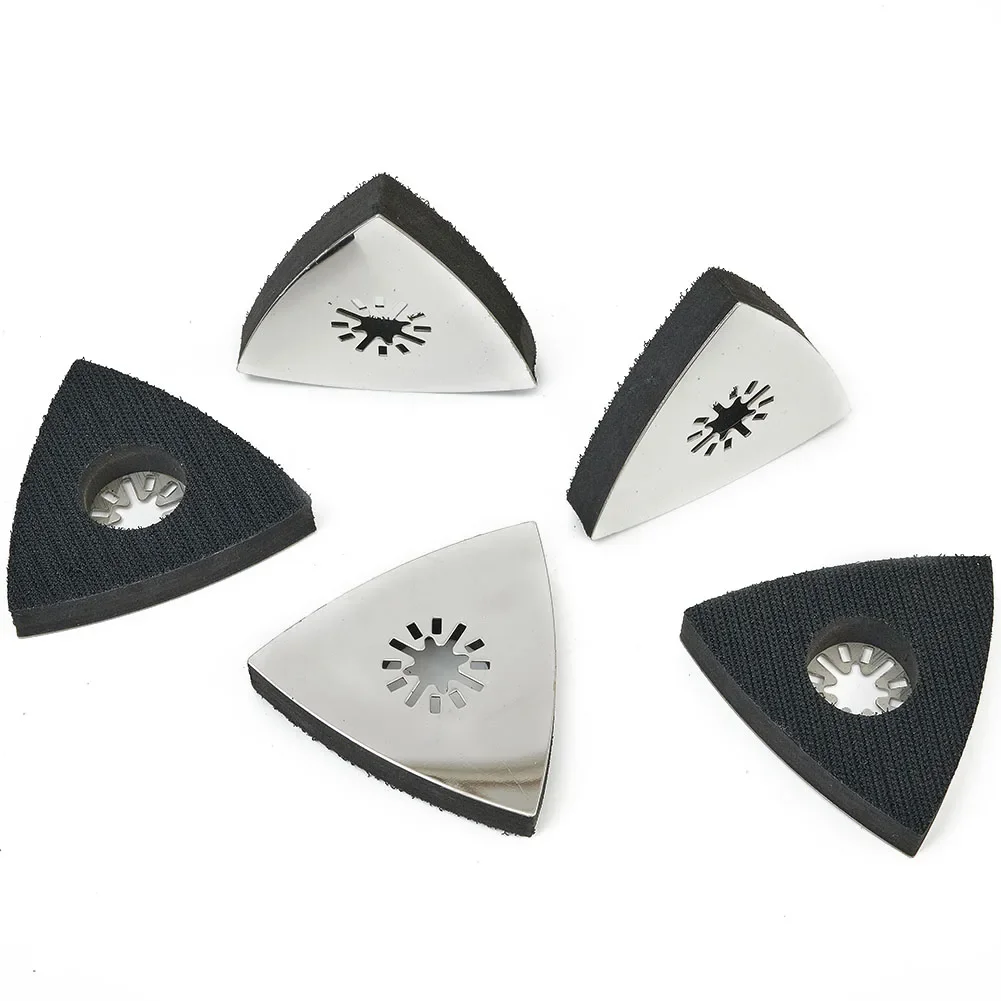 5pcs Triangle Multitool Sanding Pads For Oscillating Multi Tool Hook & Loop- Sanding Disc For Chicago Craftsman- Fein