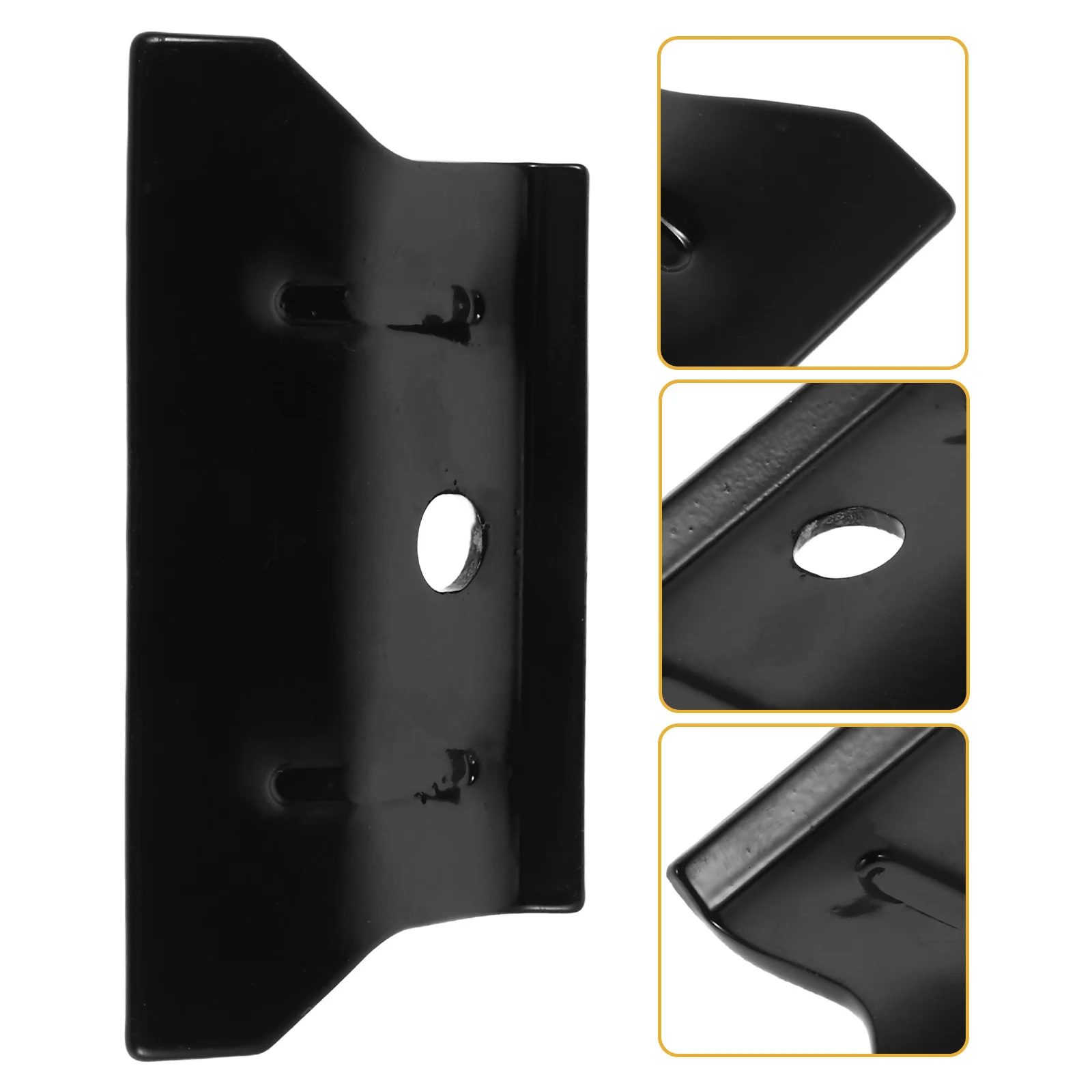 

Black Car Bracket Metal Hold Down Mount Antivibration Stable Support Durable Easy Installation Removal Optimized Weight