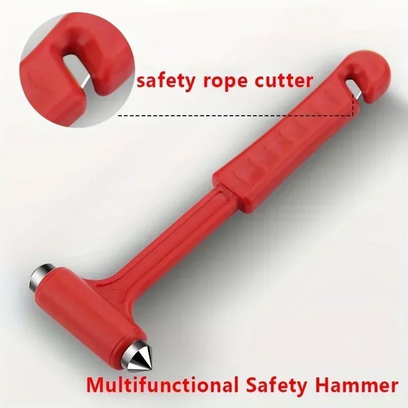 3in1 Car Safety Hammer Window Breaker Seat Belt Cutter Multi-functional Car Emergency Rescue Tool Car Safety Life-saving Hammer