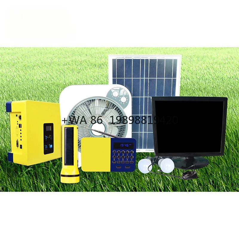 

300WAH 1KWH PAYGO OEM/ODM 24AH Off-grid Prepaid Solar Home System Solution With 12.8V/80W Solar Panel